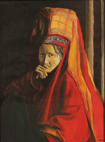 Young Woman in Red